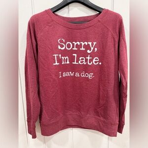 Maroon/Red Graphic Sweatshirt